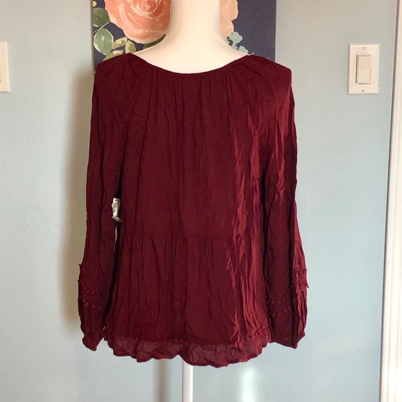 🌷Old Navy Boho Long Sleeve Top - Picture 2 of 5